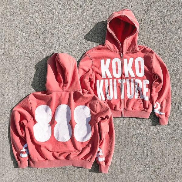 Customized Labels Unisex Men's Hoodies Custom Logo Streetwear Vintage French