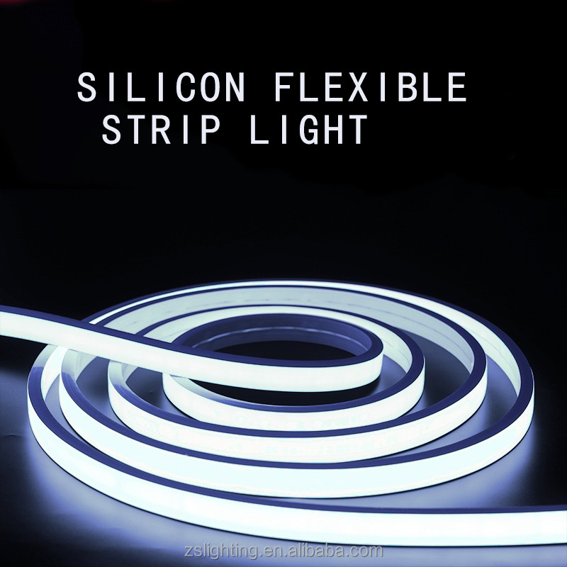 White Led Strip Lights 16.4ft/5m Neon Light Strip 12V Flex Waterproof Neon LED Strip Silicone LED Neon Rope Light For Kitchen Bedroom Indoor Outdoor