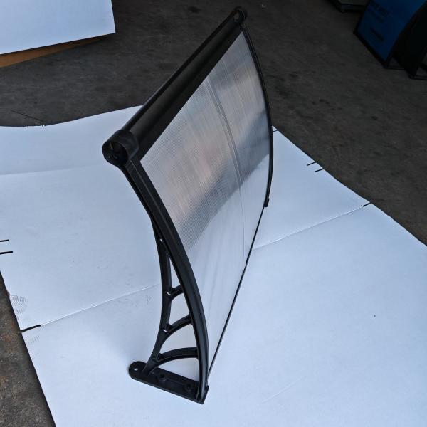 Quality Clear Easy Assembly amp Installation Plastic Frame amp Polycarbonate Panels Canopy with Integrated Gutter and Gutter System for sale