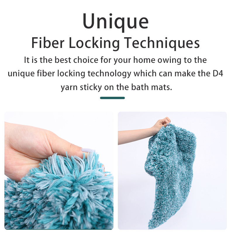 Thick Microfiber Non Slip Absorbent Bathroom Rugs Machine Washable