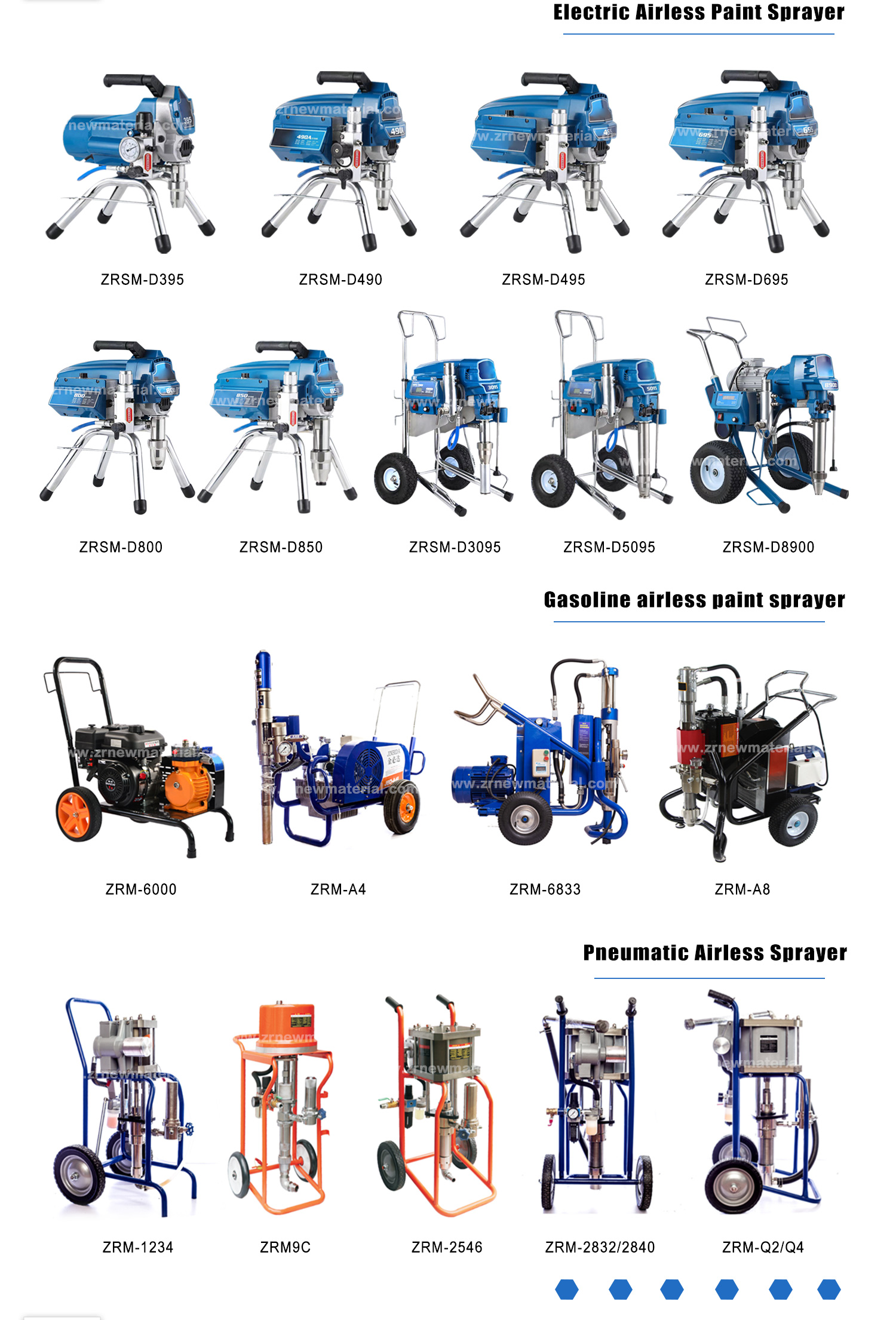 High Performance Electric Airless Sprayer Wall Paint Airless Paint Sprayer Equipment OEM