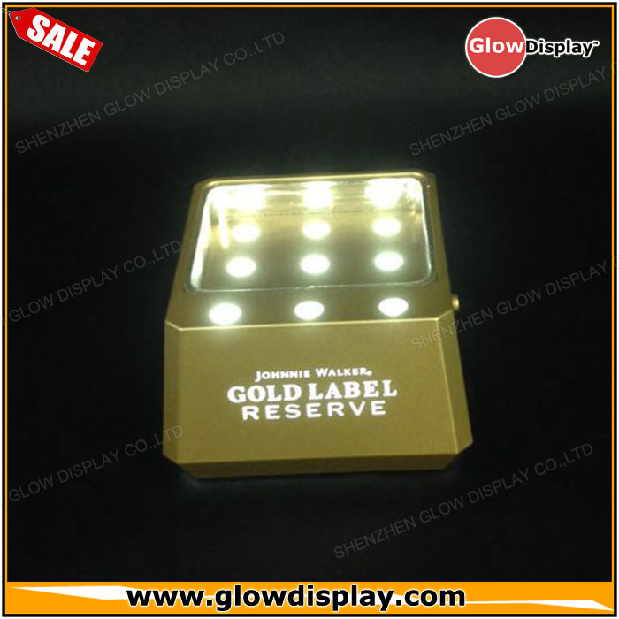 Johnnie Walker Gold Label Reserve bottle glorifier led light base bottle display