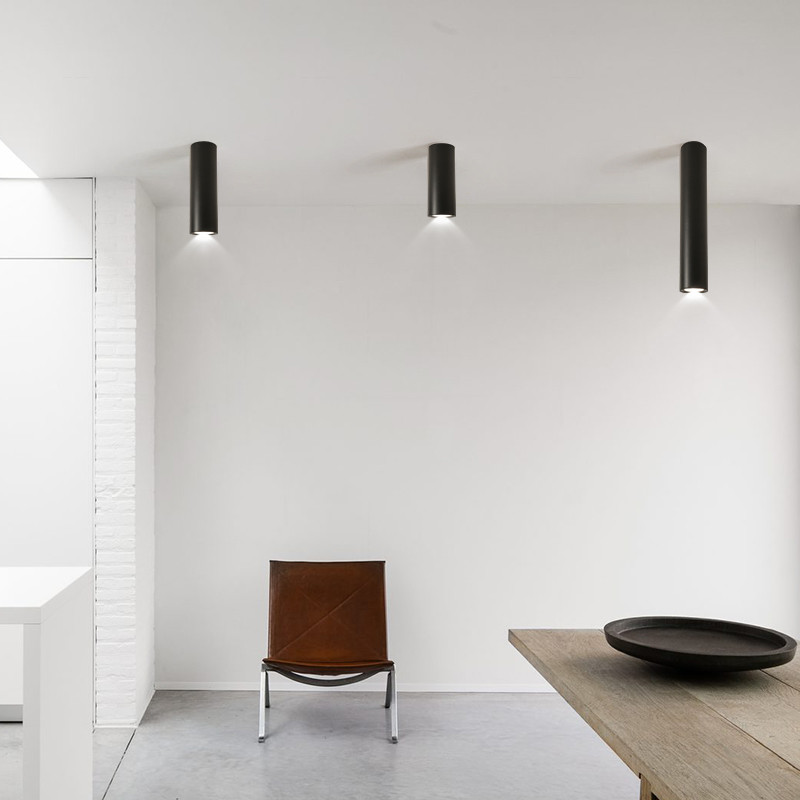 Modern led long tube ceiling lamp surface mounted circular indoor corridor spotlight ceiling lamp(WH-MA-287)