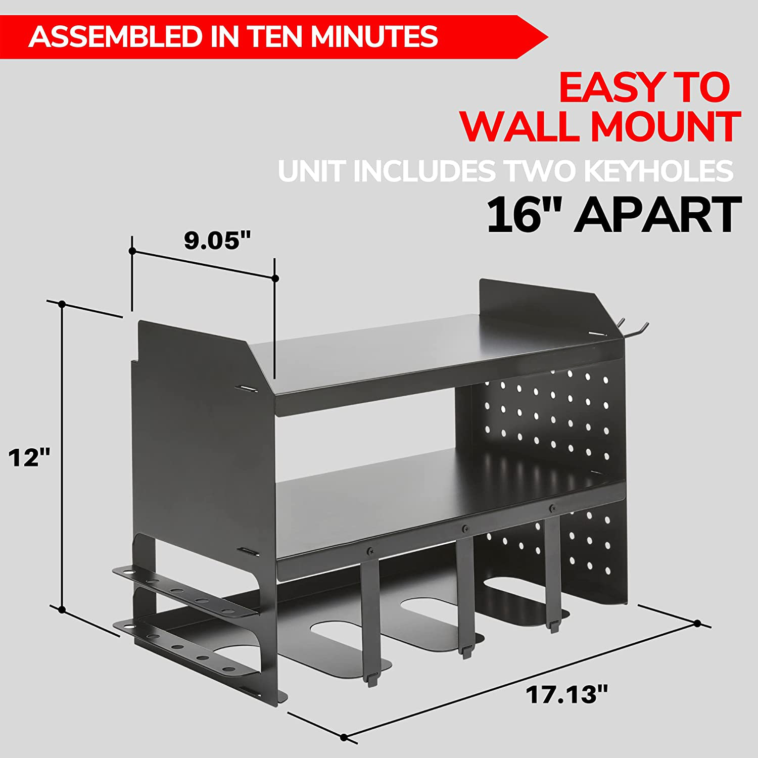 Wall Mounted Metal Drilling Power Tool Storage Racks for Maximum Space Utilization