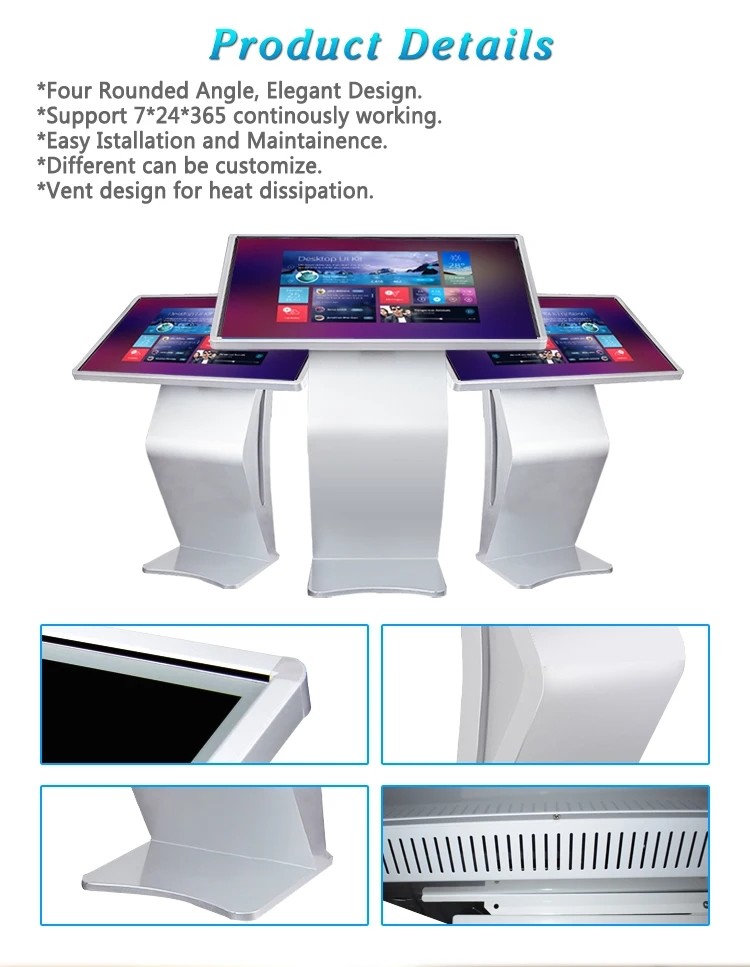 Exhibition Hall Interactive Self Service Kiosk 21.5 32 43 55'' Android Windows