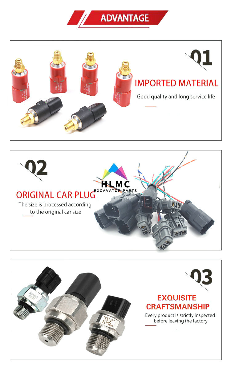 203-06-5621 D4C-9093 PC200-5 PC200-6 6D95 Travelling Pressure Sensor Excavator Switch