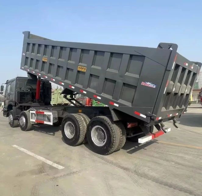 CIMC 3 axles 40 ton half round used in sandstone construction sites mining gravel plants earthwork end dump truck semi trailer