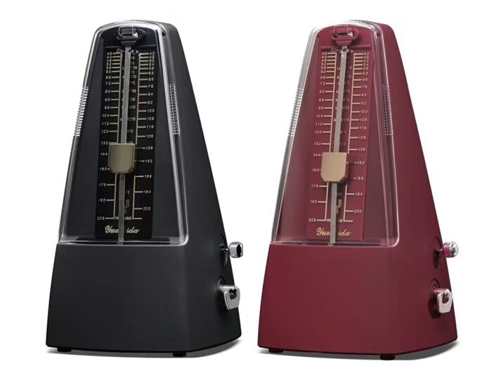 OEM classic scale board piano guitar violin practice rhythm mechanical metronome Black White Pink Red Tranparent Wood