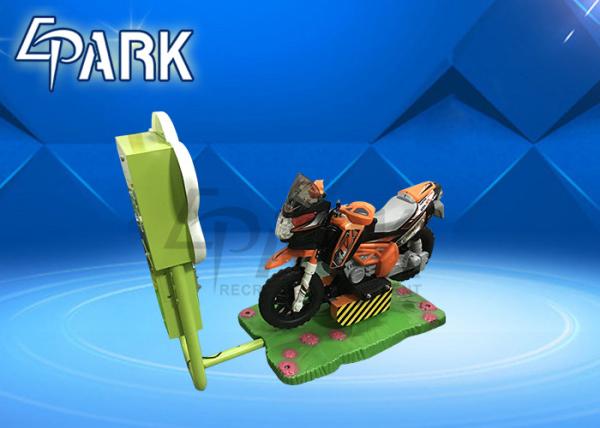 Fashion Kiddy Ride Machine , Amusement Video Driving Coin Operated Motorcycle