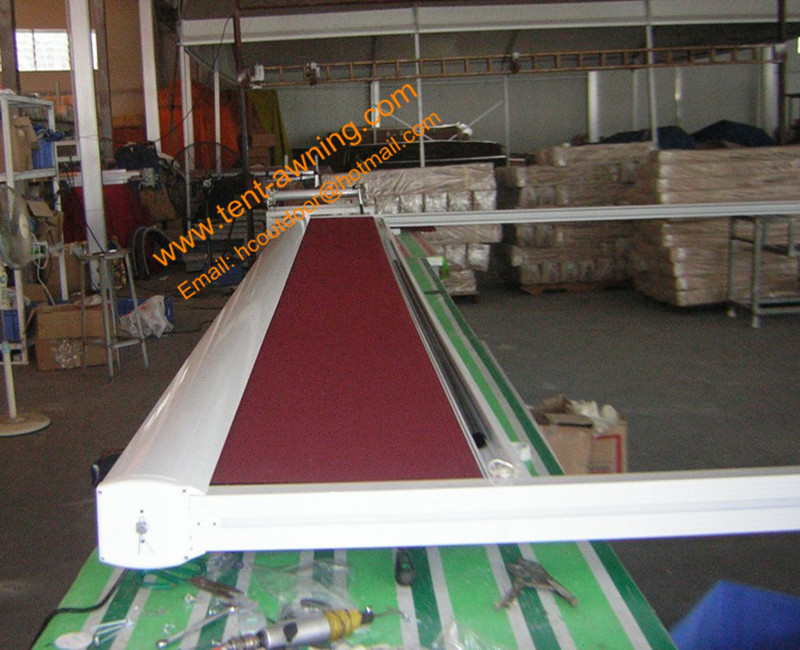 Durable Glass Room Sunshade Aluminum Motorized Romote Control Skylight Awning Conservatory Roof