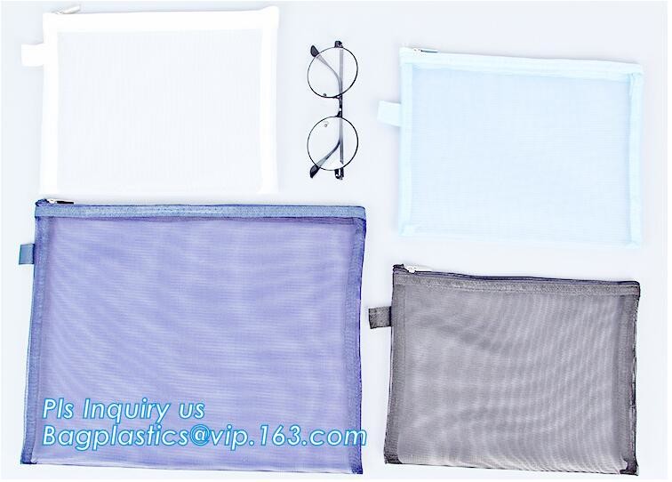 Slider zipper Clear pvc bag for package Vinyl transparent pvc bag cosmetic packing, bottom gusset slider Zip lockkk printed