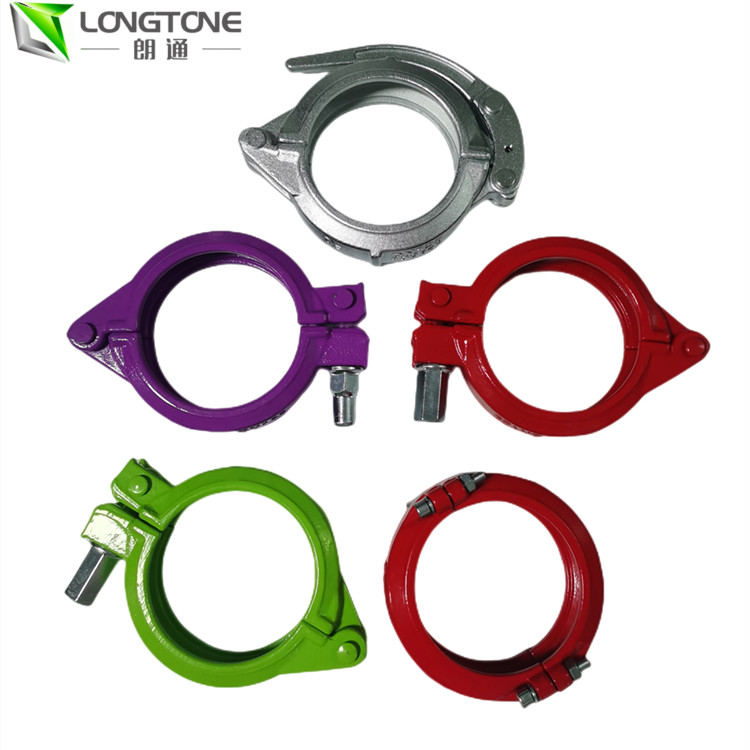 Forging Concrete Pump Pipeline Pipe Clamp 5 Inch For Coupling