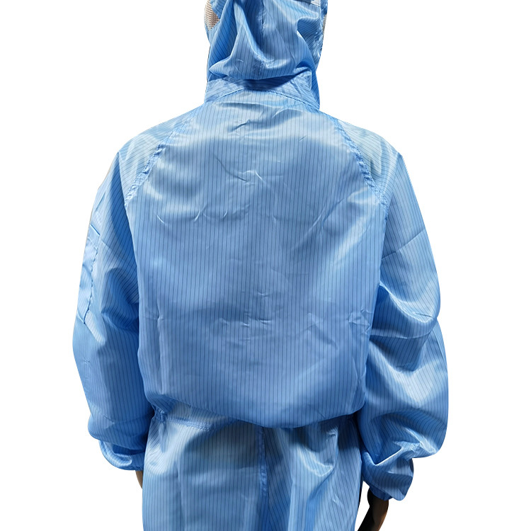 Washable Reusable 5mm Stripe ESD Clothes For Cleanroom