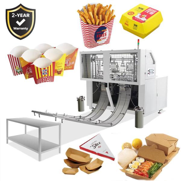 Efficiency Paper Lunch Box Making Machine with 180 Pcs/Min Speed and 3KW Power