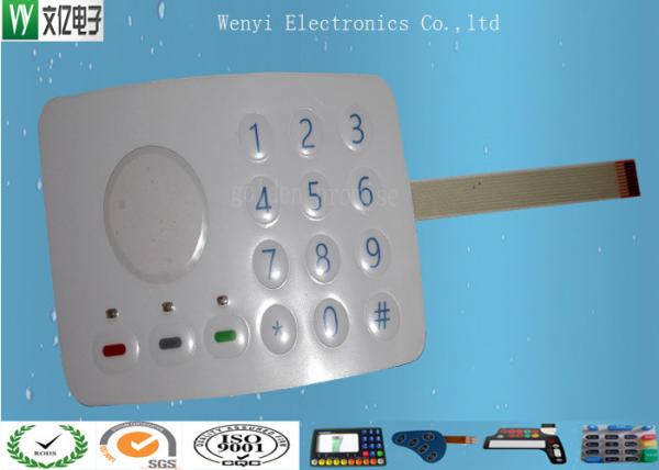 3M467 MP200 Metal Dome Membrane Switch Keypad Sand Effec 0.15 PET Overlay With 3
