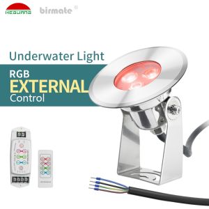 China 90LM External Control led Pool Lights 3W FCC IP68 RGB With Ce Rohs on sale