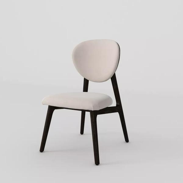 Delicate Stitching modern Fabric Dining Room Chairs For Hotel Cafe High