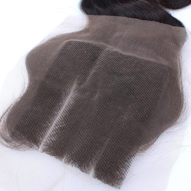 Natural color 4x4 top virgin brazilian body wave lace closures, brazilian hair closure hair