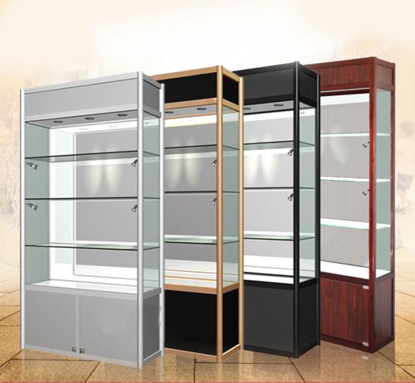 Living Room Glass Display Cabinets , Glass Watch Display Cabinet Any Size