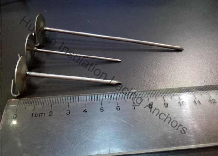 Metal Insulation Fasteners , Stainless Steel Lacing Anchors 2.5" long x 14 Gauge