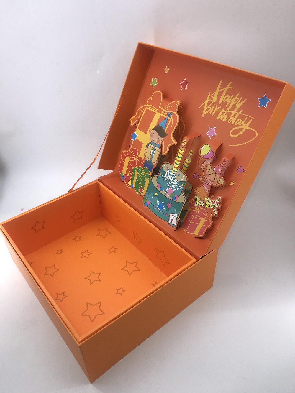 Customized Size Surprise Gift Packaging Box with 3D Cardboard Rigin and Coated Paper