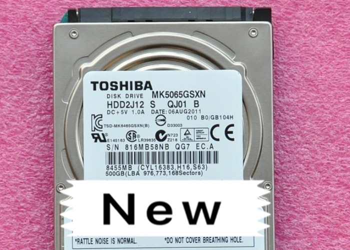 2.5'' MK5065GSXN Toshiba Disk Drive , Toshiba 500GB Hard Disk SATA G002706A