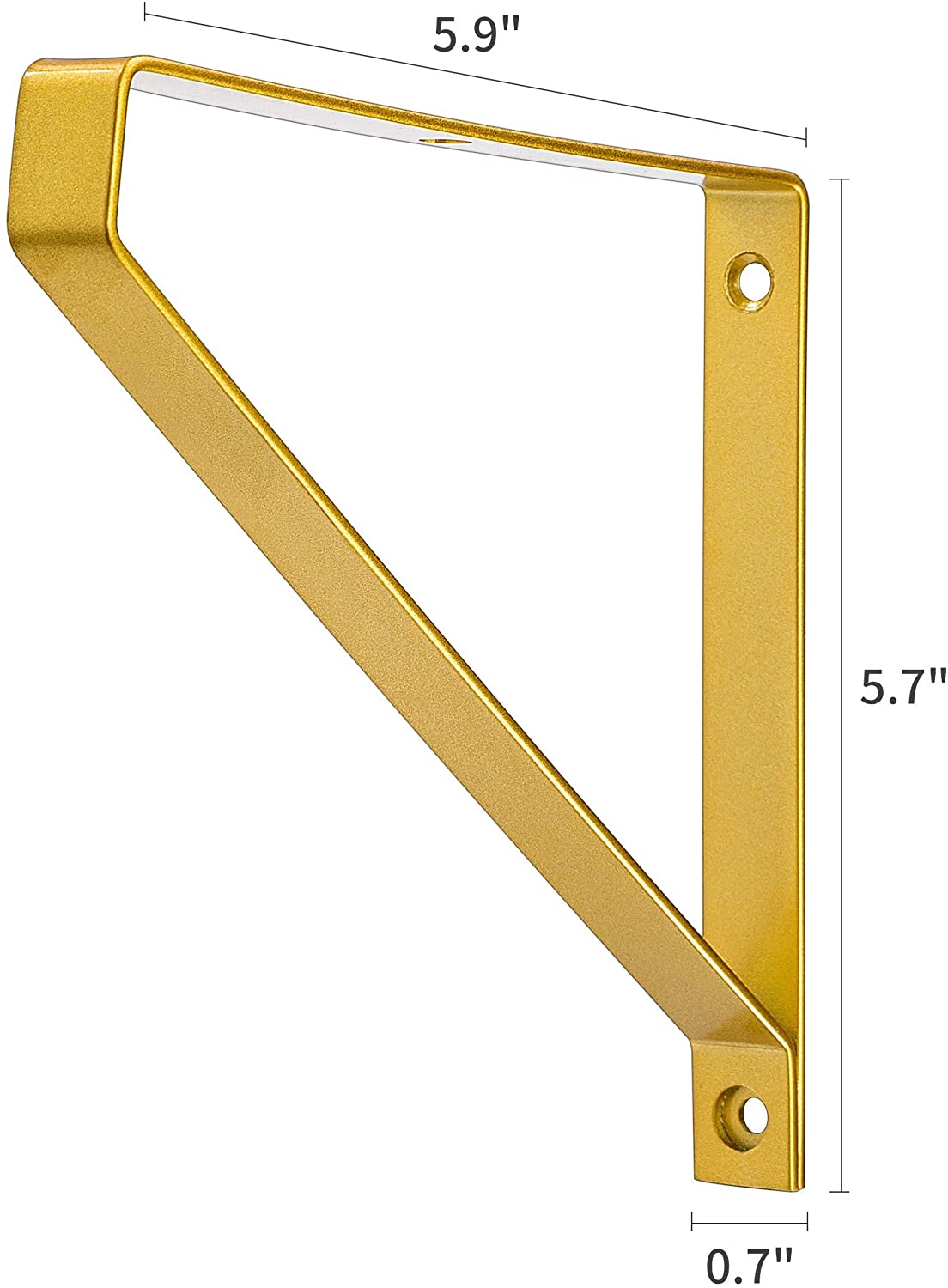 Single-side Bracket Metal Floating Shelf Brackets for Wall Mountable Home Decor Ideas