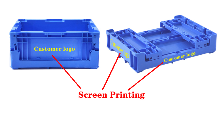 Small Industrial Warehouse Shipping Plastic Foldable Crate Customized Color Stackable