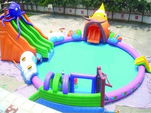 High Quality PVC Tarpaulin Strong and Durable Inflatable Octopus Water Park On