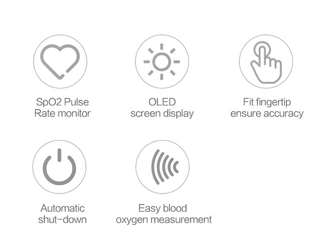 Home Hospital OLED O2 Saturation Tester Mini Oxygen Blood Level Tester