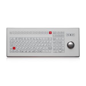  IP65 Industrial Membrane Keyboard Omron Switch With Optical Trackball Manufactures