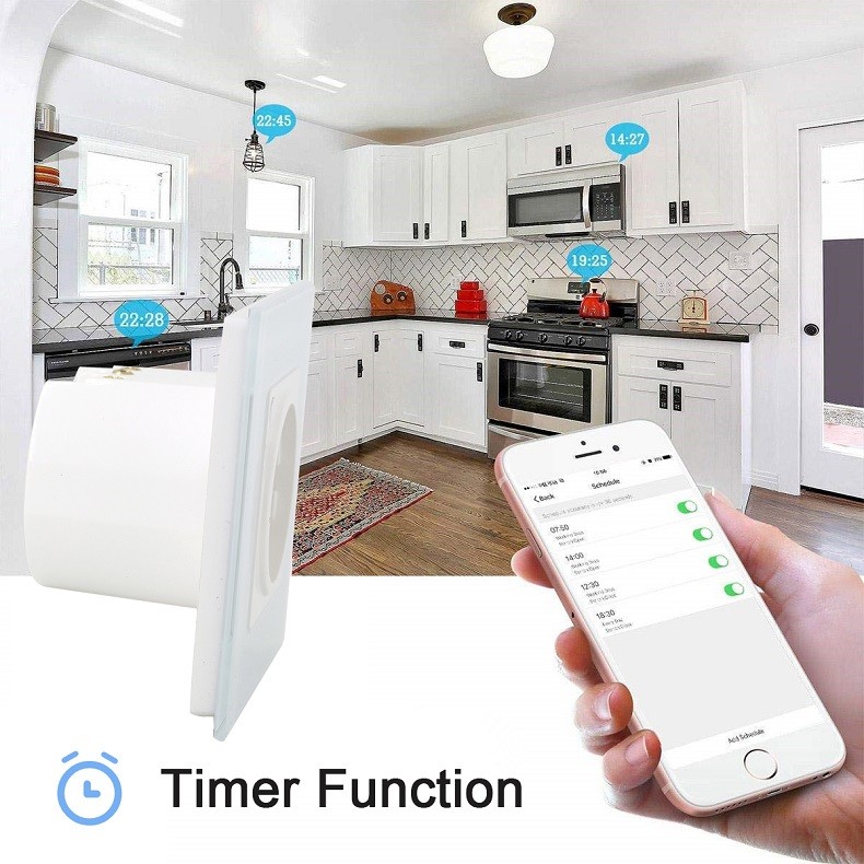 Tuya Amazon Google Alexa App Timer Remote Control Smart Wall Power Socket