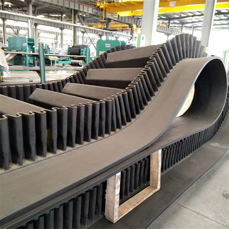Anti Abrasive Rubber Steel Cord Corrugated Sidewall Conveyor Belt