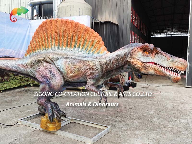Theme Park Life Size Animatronic Dinosaurs Spinosaurus For Amusement Park playground