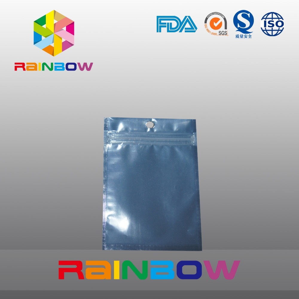 Front Transparent Back Foil Pet Food Pouch With Zipper , Fishing Bait Bag