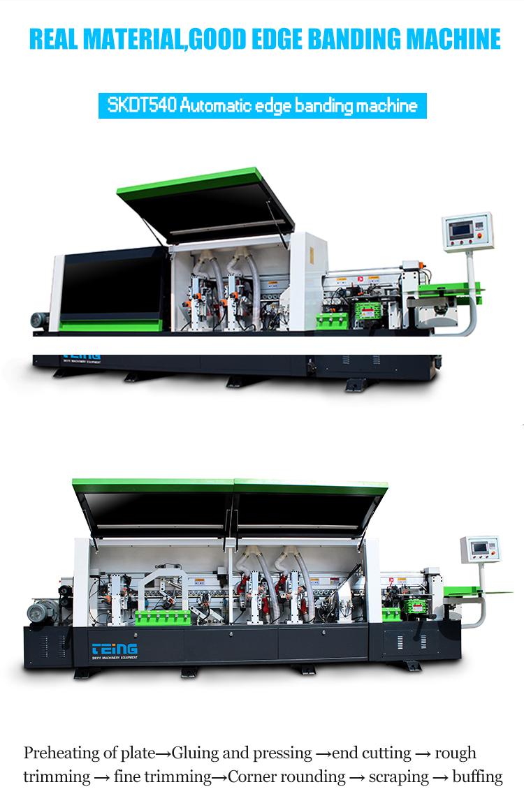 Customizable Edge Banding Machine No Glue Mark Auto Edgebander for Panel Length ≥120mm