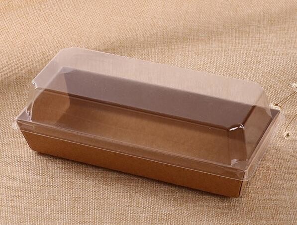 Wholesale custom Paper Cookies packing Cake Box with PVC window,Wholesale Plastic Square Birthday Wedding Packaging Clea