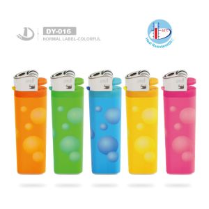 Solid Color Gas Fint Lighter for Easy and Convenient Disposal of Plastic