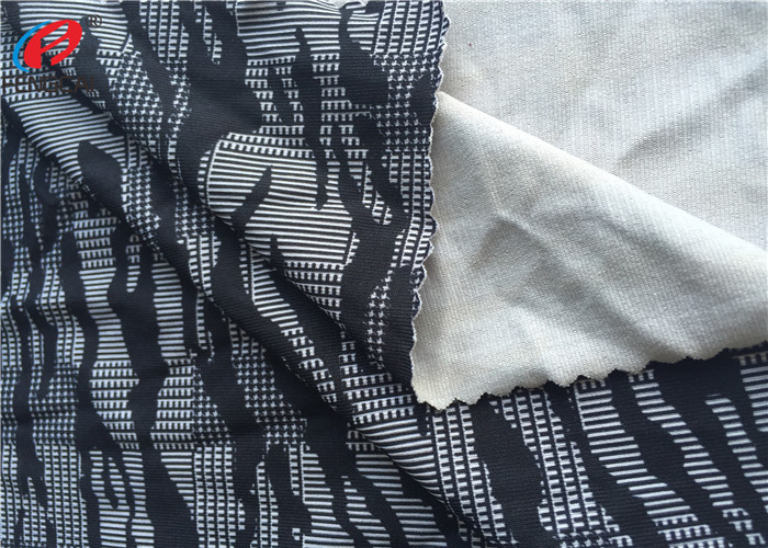 Printed Style 4 Way Stretch 90 Polyester 10 Spandex Fabric For Swimming Trunks