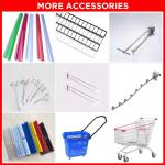 White Storage Shelf Rack Supermarket Metal Display Racks Medium Duty
