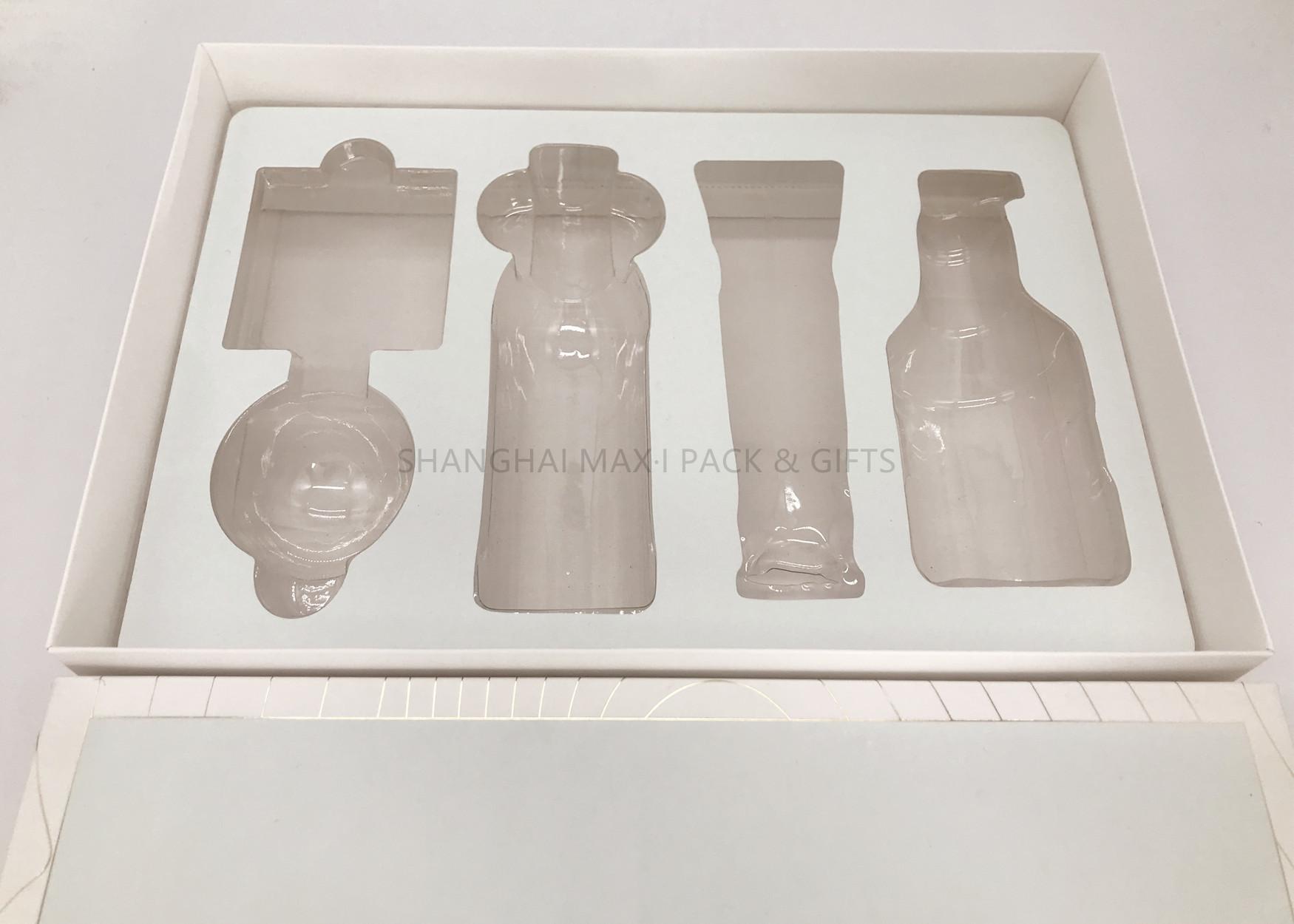 Printed Branded Gift Boxes With Lids , Cardboard 7x7 Gift Box Window Blister Stage Found