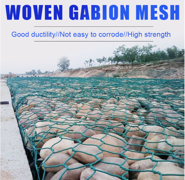 3×3×6ft 2 Twisted Steel Gabion Mesh Basket Slope Bank Protective