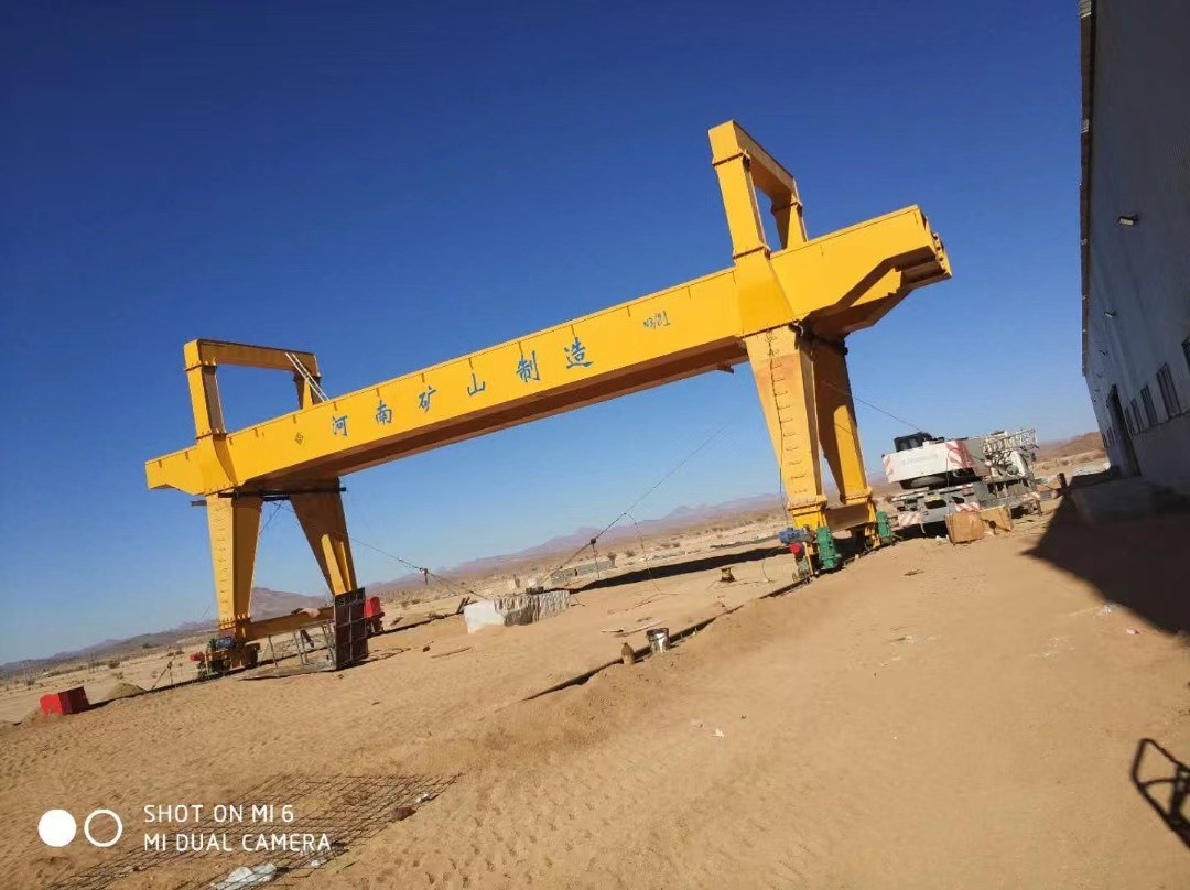 U Type 50T Double Beam Hook Gantry Crane Working Class A6