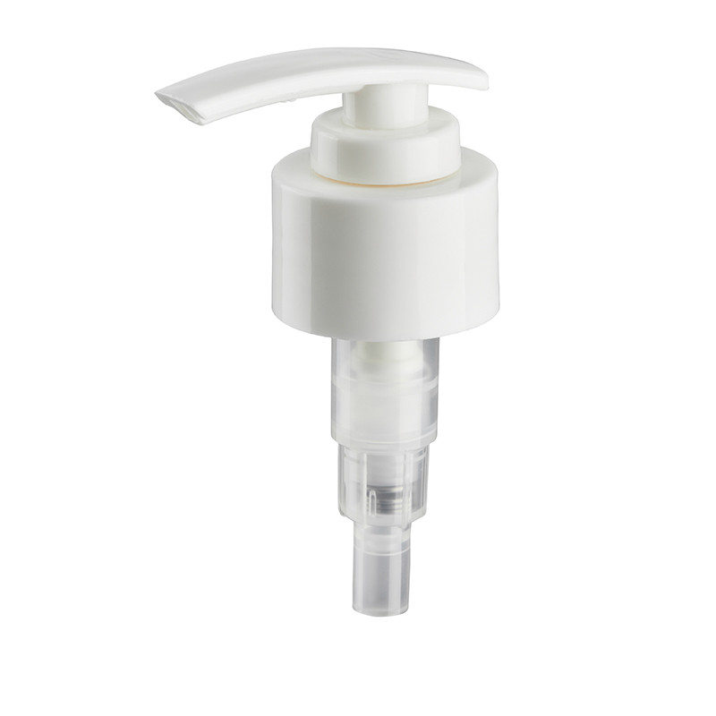 28-400 Silver PP Plastic Lotion Dispenser Pump Long Nozzle With Dip Tube Clip Switch