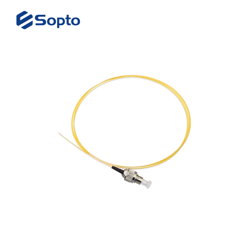 Low Insertion Loss Fiber Optic Pigtail , LC Pigtail Single Mode 0.9mm 1m