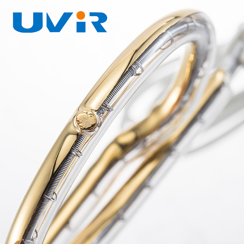 Gold Coated Reflective Layer Ring Infrared Lamps For Bending Heating Parts