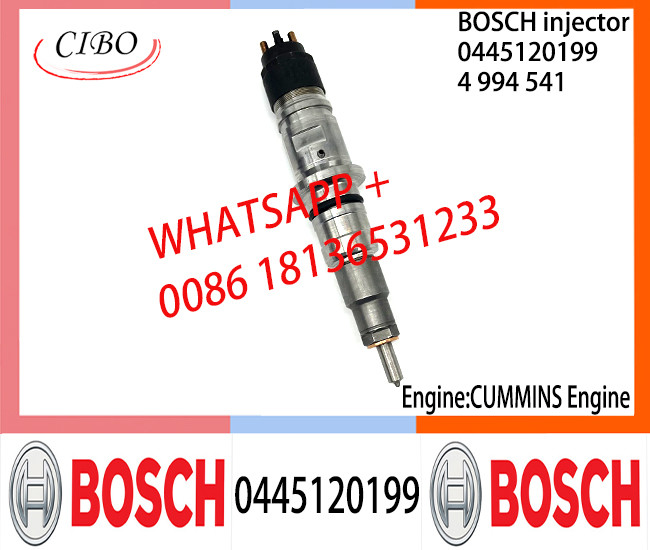 BOSCH 0445120199 4994541 Neutral Fuel Injector Assembly 0445120199 4994541 For CUMMINS