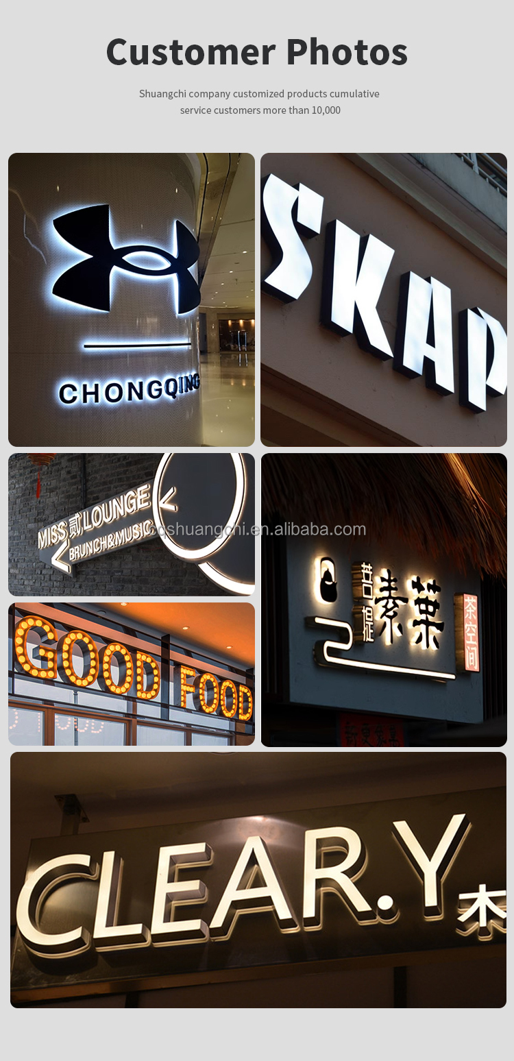 Advertising Display LED Light Box Sign with 12V Input Voltage and Luminous Characters