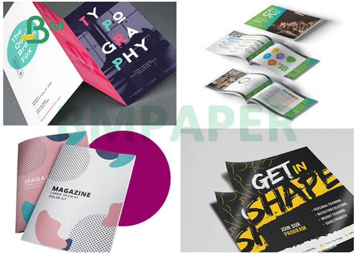 60 x 90cm 90grs 100grs Double Brilliant Face Couche Paper For Printing Booklets 
