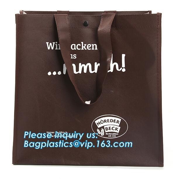 Wholesale factory custom fashion laminated non woven bag, Shopping printing fabric insulated foldable bag, custom pp non